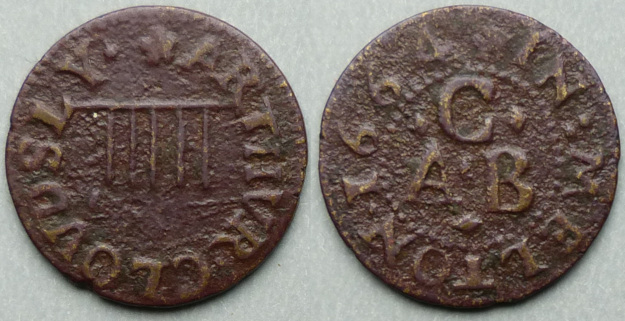Melton Mowbray, Authur Cloudsly 1664 farthing Melton Mowbray, Authur Cloudsly 1664 farthing